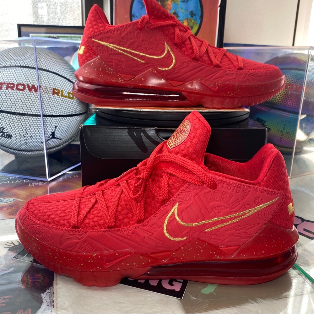 🆕 Nike Titan x LeBron 17 Low Red 'Agimat' - M13 - Picture 10 of 10